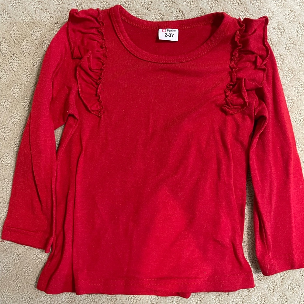 ⚡️2 for $5 ⚡️Ruffled long sleeve top